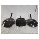 Cast Iron and Teflon Skillets