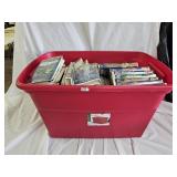 Tote Full of VHS Video Movie Tapes, 3 Blu-Ray