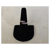 Sterling Silver Amethyst Ring with Display