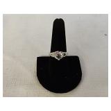 Sterling Silver? CZ Ring with Display