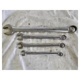 4 Snap-On SAE Combination Wrenches