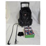 Designer Necklace & Coin Purse, Book, Rolling Bag
