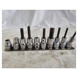 10 Assorted Snap-On Sockets