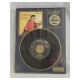Elvis Presley Framed Platinum 45 RPM Record