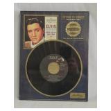 Elvis Presley Framed Platinum 45 RPM Record