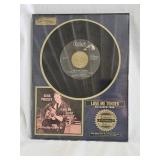 Elvis Presley Framed Platinum 45 RPM Record