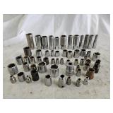 Assortment of Craftsman and Other Sockets