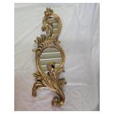 Rococo Baroque Style Gilded Wood Wall Mirror