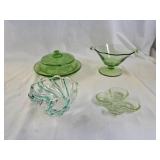 Mikasa, Heisey and Other Green Depression Glass