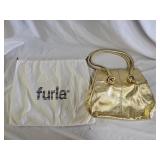 Furla Gold Leather Purse