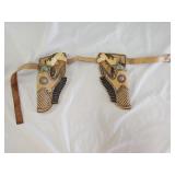 Vintage Hubley Horse Head Cap Guns with Holster