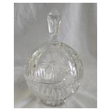 Cut Crystal Covered Candy Dish