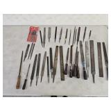 Assortment of Files and Wood Handles