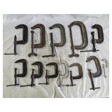 12 'C' Clamps