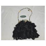 Mary Frances Black Silk Purse