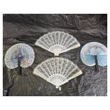 4 Folding Hand Fans
