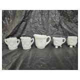 Westmoreland & Imperial Milk Glass Cream & Sugars