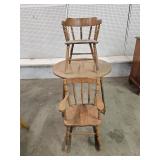 Vintage Child's Table with 1 Chair and Rocker