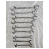 9 MAC SAE Open End Wrenches