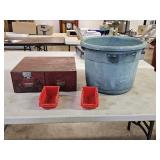 Metal 2 Drawer Cabinet, Tub, 2 Organizers