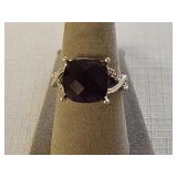 Sterling Silver? Amethyst CZ Ring