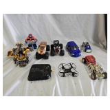 RC Quadcopter, Transformers, Hot Wheels