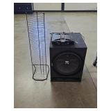 Kicker Speaker Box, Boss Amplifier, CD Rack