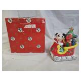 Enesco Disney Mickey Mouse Musical Sleigh