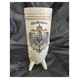 Old Germany Crest Horn Shaped Beer Stein
