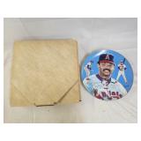 Autographed Reggie Jackson Angels Coll. Plate