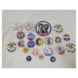 20+ Vintage Political and Advertising Pins