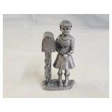Michael Ricker Signed Pewter Big Judy Sculpture