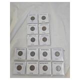 14 Buffalo Nickels