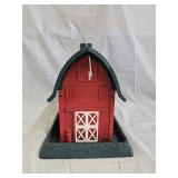 Red Barn Hanging Bird Feeder