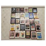 30 Vintage 8 Track Cassette Tapes