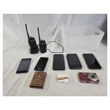 Cell Phones, Walkie Talkies, Digital Camera, Cards