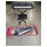 Casio CTK-401 Keyboard, Stand and Seat