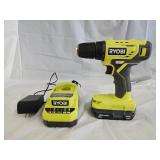 Ryobi 18V 3/8" Cordless Drill w Battery & Charger