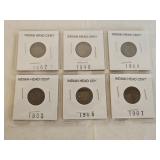 6 Indian Head Cents