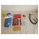Vtg Dissecting Kit, Slides, Stethoscope, Household