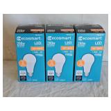 3 New Ecosmart LED 200W Light Bulbs