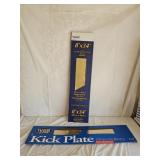 2 New Brass Door Kick Plates