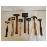 Assortment of Hammers and An Axe