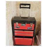 Rolling Metal Tool Box, Tools, Tape