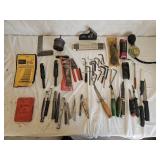 Assortment of Tools and Knives