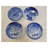 4 Bing & Grondahl Christmas Plates