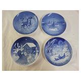 4 Bing & Grondahl Christmas Plates