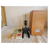 Vintage Monolux 55670 Microscope with Slides