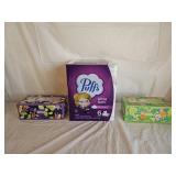 New Puffs and Kleenex Tissues