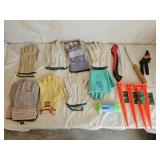Garden Tools, Stakes, Paracord, Gloves